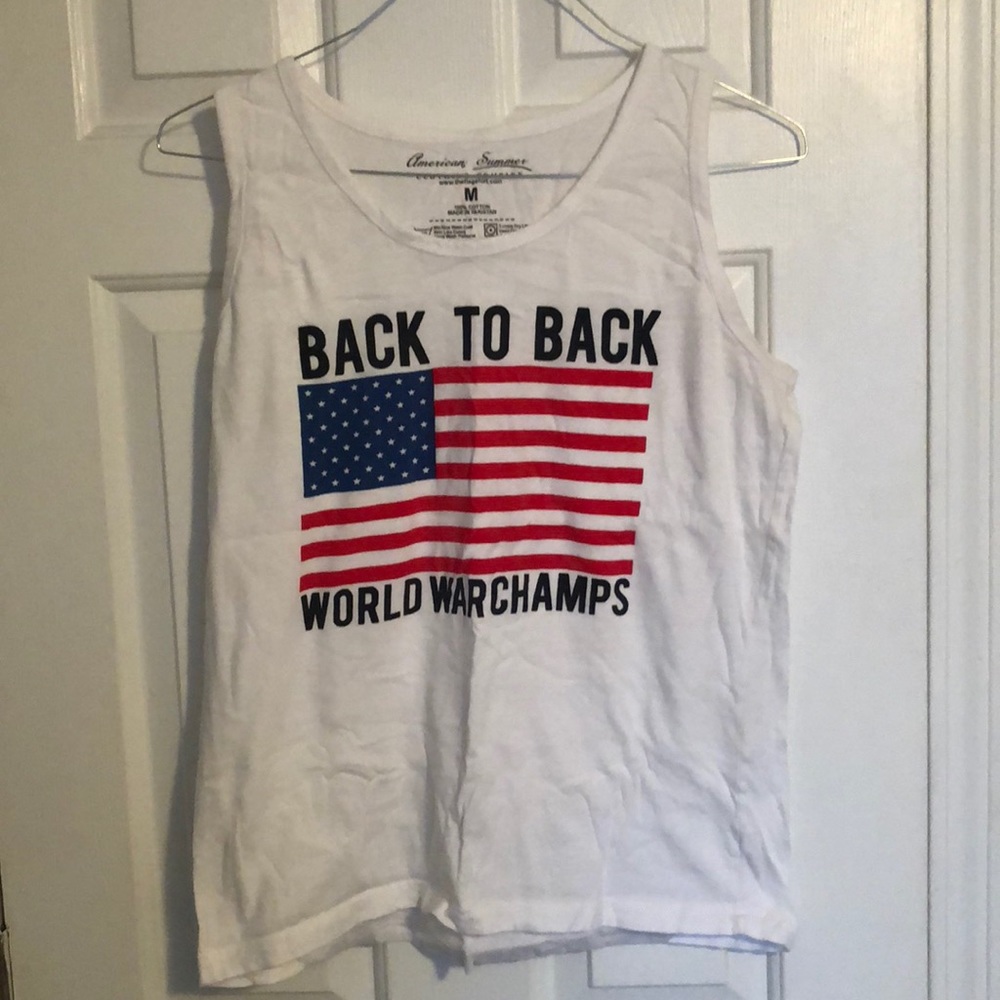 Back to back world war champs graphic tank